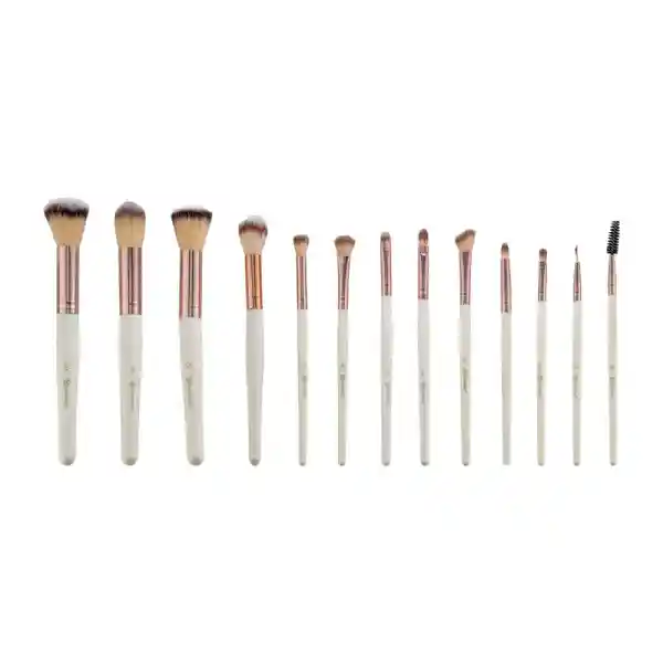 Bh Cosmetics Cosmetic Brush With Rose Romance Bag 13 Pcs | Bh Cosmetics