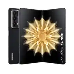 Honor Magic V2 5G Thinnest Folding Smartphone, 16GB RAM + 512GB ROM, Dual 120Hz LTPO OLED Display, Snapdragon 8 Gen 2(4nm) Flagship Processor, 50+20+50MP OIS Camera, Black (PU)