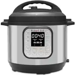 Instant Pot Duo 7'si 1 Arada Akıllı Pişirici, 5.7 L, Düdüklü Tencere, Yumuşak Pişirici, Pilav Pişirici, Sote Tavası, Yoğurt Hazırlayıcı, Buharlı Pişirici Ve Yemek Isıtıcısı, Siyah/Paslanmaz Çelik