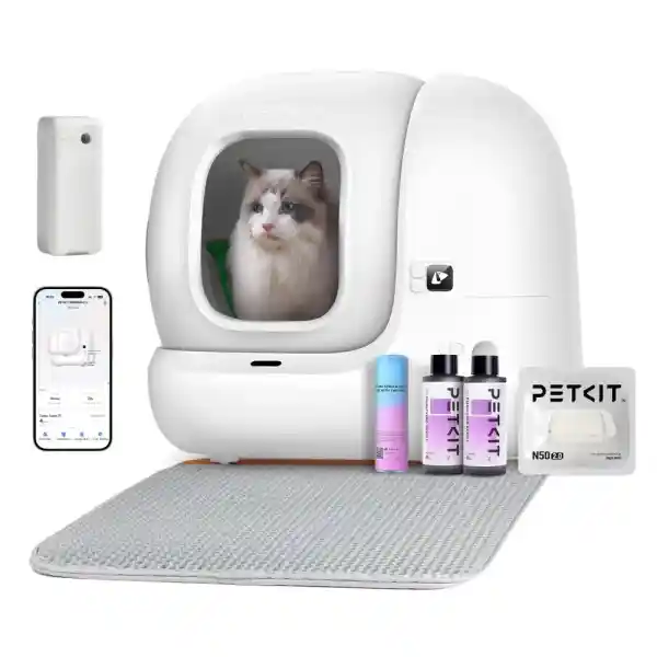 PETKIT Pura Max 2 Zelfreinigende Kattenbak, Automatische Kattenbak, xSecure, Geurverwijdering, APP Automatische Besturing, Kattenbak voor Meerdere Katten