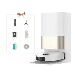 Dreame X40 Ultra Complete Robot Vacuum Cleaner with Mop function,12,000Pa Suction Power, 70°C Mop, Automatic Emptying & Refilling, Anti-Tangle & Liftable Brushes, Side brush extension, 2 year warranty