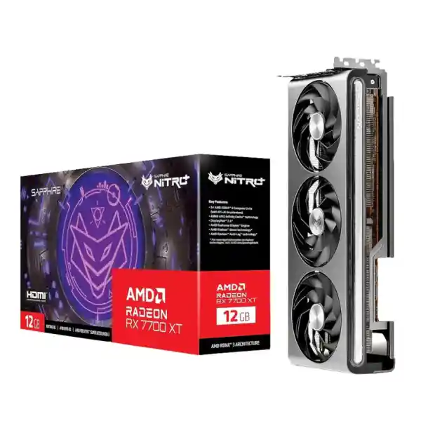 Sapphire NITRO+ AMD Radeon RX 7700 XT GAMING OC 12GB GDDR6 DUAL DP LITE Graphics Card