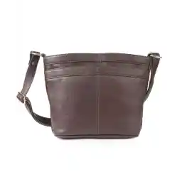 کیف دوشی چرم طبیعی زنانه نوین چرم Novin Charm مدل خورشید