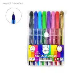 بسته 8 رنگ خودکار الوند