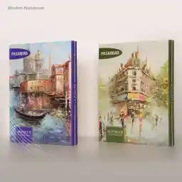 دفتر کلاسوری 26 حلقه قفل فلزی طرح کلاسیک