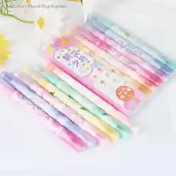 هایلایتر دو سر معطر میوه ای بسته 6 عددی