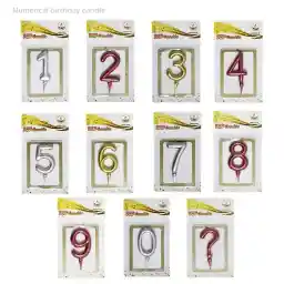 شمع کیک تولد طرح عدد