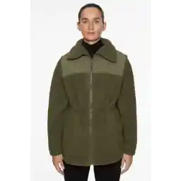 Oysho Bloklu suni yün ceket