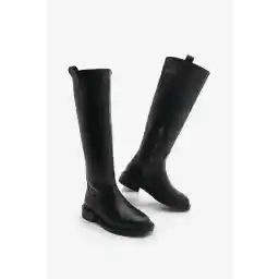 Marjin Kadın İçten Yandan Fermuarlı Günlük Çizme Sonate Siyah