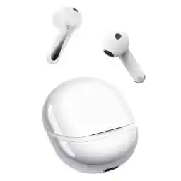 SoundPEATS Air5 Wireless Earphones Bluetooth 5.4, Hi-Res Earbuds aptX Adpative Lossless, Active Noise Cancelling Headphones, 6-Mic cVc 8.0, AI Anti-Wind Noise, Multipoint Earphone, APP Support (White)