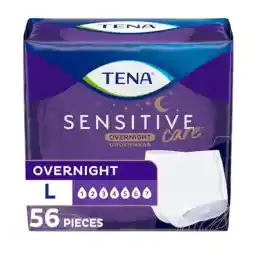 TENA Sensitive Care Overnight Incontinence Underwear for Women, XLarge, 56 Count (New Sizing)