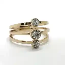 انگشتر زنانه استیل نگین دار مدل SR1001