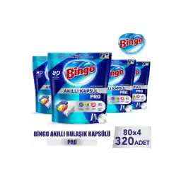 Bingo Akıllı Kapsül Pro Bulaşık Makinesi Deterjanı Tableti 320 Adet