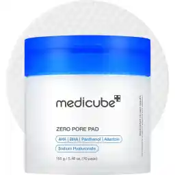 Medicube Zero Pore Pads 2.0, Dual-Textured Facial Toner Pads for Exfoliation and Pore Care with 4.5% AHA Lactic Acid & 0.45% BHA Salicylic Acid, Ideal for All Skin Types, Korean Skin Care (70 units)