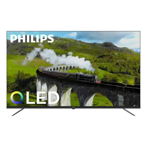 فيليبس تلفاز غوغل ذكي 8100 فئة بتقنية UHD QLED، مقاس 86 بوصة، 86PQT8169، أسود