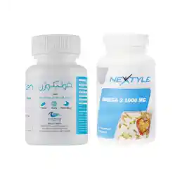 پک دو عددی قرص قرص امگا 3 نکستایل و قرص فولیکوژن اروند فارمد | اروند فارمد