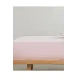 English Home ملاءة سرير مطاطية من القطن العادي باللون الوردي البودرة
