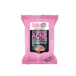 دستمال مرطوب آرایش پاککن ضدآکنه 27 برگ نینو