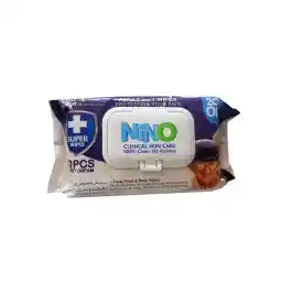 دستمال مرطوب دست و صورت بزرگسالان درب دار 70 برگ نینو