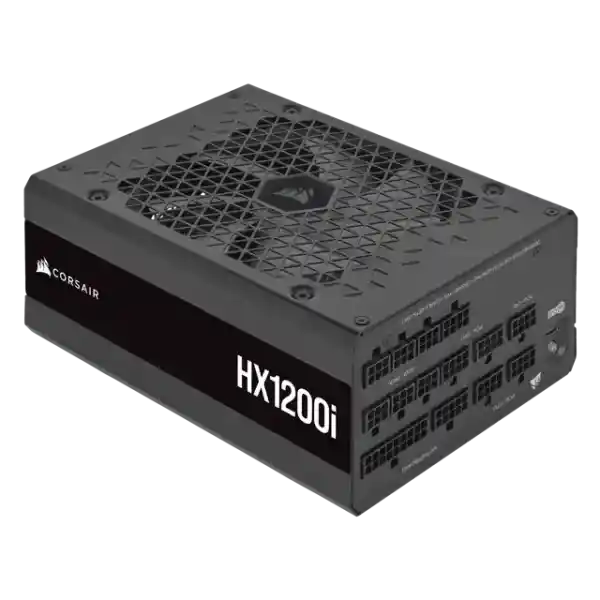 CORSAIR HX1200i Fully Modular Ultra-Low Noise ATX Power Supply - ATX 3.0 & PCIe 5.0 Compliant - Fluid Dynamic Bearing Fan - CORSAIR iCUE Software Compatible - 80 PLUS Platinum Efficiency