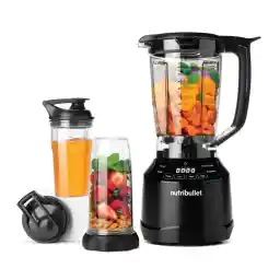 Nutribullet Smart Touch Blender Combo 1500 Watts, With Intelligent ProgRAM, 3 Blending Speeds & Pulse Control, 8 Accessories, High Speed Blender, Smoothie Maker, Black, NBT-15, 2 year Warranty"
