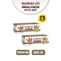 Mahbuba 2 Adet Kinoalı Karışık Detox Form Bitki Çayı 2x60gr ( 2 Aylık 60 Kullanım )