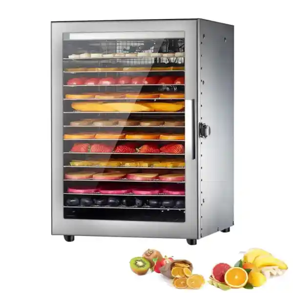 COFOEE Commercial Food Dehydrator,12 Trays Stainless Steel Dry Fruit Machine,20-90° Temperature Control,24 Hours Timer,Dual Fan Design,for Herb, Meat, Fruit and Vegetables
