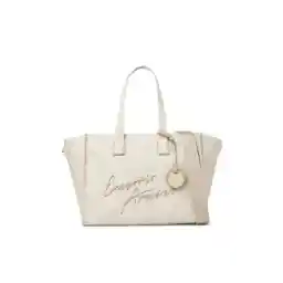 Emporio Armani Medium Shopper Bag with All-Over Monogram Print