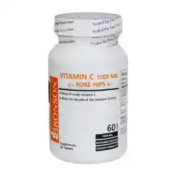 قرص ویتامین C با عصاره رزهیپس بسته 60 عددی | برونسون