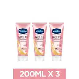 Vaseline أنبوب لوشن جلوتاهيا سموث راديانس 200 مل × 3