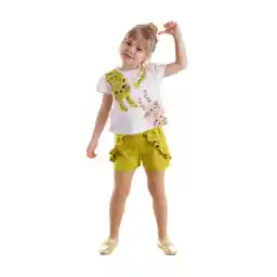 Denokids مجموعة شورتات صيفية للفتيات من Muzip Cats Frilly