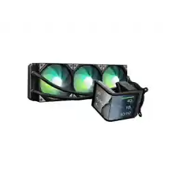 TRYX Panorama SE 360 ARGB 360mm AIO Rotatable 6.67'' AMOLED Curved Screen 3D Anamorphic Effect Customizable AIO Cooler 360mm Asetek Adela 280w TDP ARGB Fan Intel LGA 1851/1700/1200/115X AMD AM5/AM4