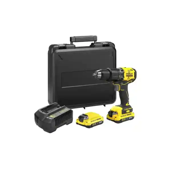 Stanley SBD715D2K-TR 18V 2.0Ah V20 Li-Ion Çift Akülü Kömürsüz Darbeli Matkap Standart