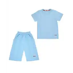 ست تیشرت و شلوارک نخی پسرانه مادر مدل Edward