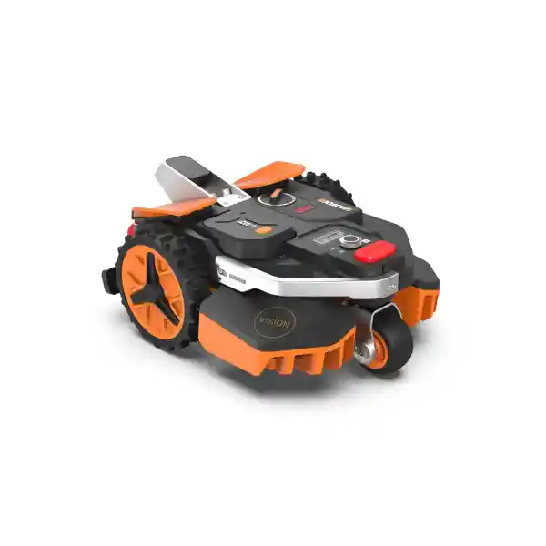 WORX Landroid Vision M550 Robotic Lawnmower WR205E for Gardens up to 550 m², AI Lawn Mower Robot without Boundary Cable (WLAN & Bluetooth, Active Obstacle Avoidance with AI Technology, Hedgehog