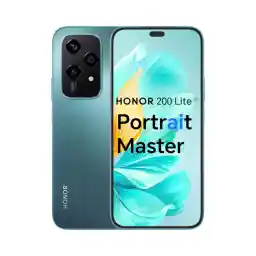 HONOR 200 Lite, 5G Dual SIM, 8GB RAM + 256GB ROM, 6,7” Anti-Drop AMOLED Display, 108MP Triple Rear Camera, Cyan Lake - UAE Version , 1 Year Official Warranty