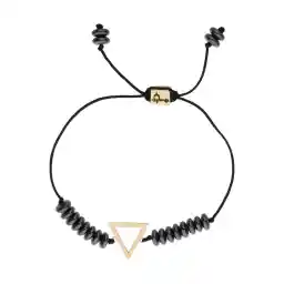 دستبند طلا 18 عیار مردانه با بند نخی پرسته مدل WBB173