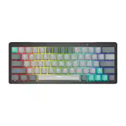 کیبورد بیسیم گیمینگ فنتک مدل ATOM PRO63 MK912 Blue Switch