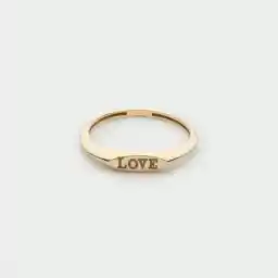 انگشتر طلا 18 عیار زنانه پرسته مدل پینکی لاو کد WR577 سایز 56