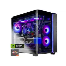 Skytech King 95 Gaming PC Desktop, Ryzen 7 9800X3D 4.7 GHz (5.2 GHz Turbo), NVIDIA RTX 5080 16GB, 2TB Gen4 NVMe SSD, 32GB DDR5 RAM 6000 RGB, 850W GOLD ATX 3 PSU, 360mm ARGB AIO , Wi-Fi, Win 11