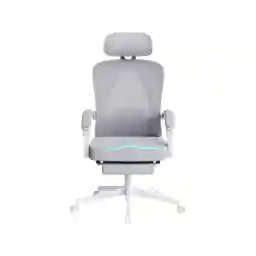 Dowinx Ergonomic Office Chair,Breathable Mesh Computer Chair with Pocket Spring Cushion,Comfy Desk Chair with Adjustable Lumbar Support and Headrest,LS-66WB0105 Grey