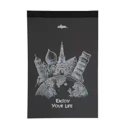 دفتر طراحی مشکی کلیپس Clips مدل black book کد K5004