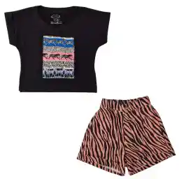 ست تیشرت و شلوارک دخترانه تیتیش مدل 2471630