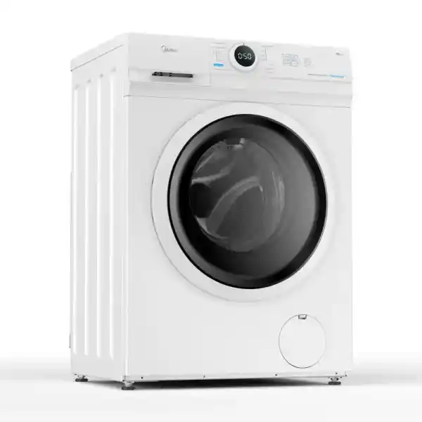 Midea MF10EW70B Washing Machine / 7 kg / 1400 rpm / Energy Efficiency Class A / Inverter Quattro Motor / Steam Function / Large Drum / Refill Function / Child Safety Lock / AquaStop, White