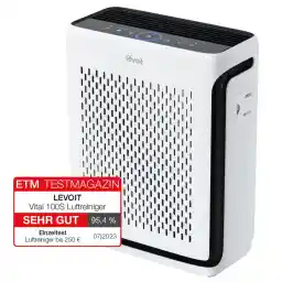 LEVOIT HEPA Air Purifier for Allergy Sufferers, Animal Mode, CADR 243 m³/h, Apartment up to 52 m², 23 dB, with Light Sensor and Washable Pre Filter, Removes 99.97% of Dust, Pollen, Pet Hair & Odours