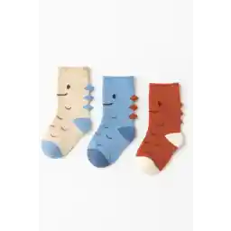 Katia & Bony Bebek Sevimli Canavar Desenli 3'lü Soket Çorap