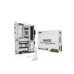 ASUS B650E MAX GAMING WIFI W - AMD B650 AM5, PCIe 5.0, ATX Motherboard, White PCB, DDR5, 3x M.2, Wi-Fi 6E, 2.5Gb LAN, USB 10Gbps Type-C, DisplayPort, HDMI, BIOS FlashBack, Aura Sync, Advanced AI PC