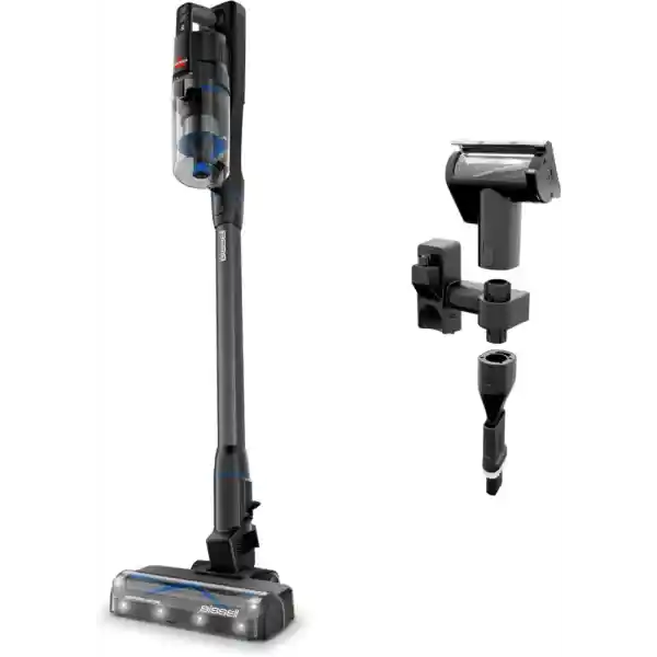 Bissell PowerClean FurGuard 280W Self-Standing Cordless Vacuum w/Self-Cleaning Brush Roll, Strong Suction, Removeable Battery, Wall Mount, Upholstery Tool & Bright Headlights