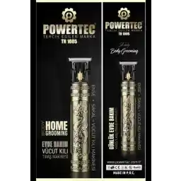 Powertec TR-1005 Lazer-Epilasyon Öncesi Tüm Vücut Tıraş Makinesi Sakal-Ense-Vücut