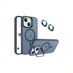 Babilden iPhone için Kılıf Kamera Korumalı Magsafe Wireless Şarj Özellikli Mat Şeffaf Renkli Standlı Kılıf (Lens Hediyeli) (Lacivert, iPhone 13) Babilden iPhone için Kılıf Kamera Korumalı Magsafe Wireless Şarj Özellikli Mat Şeffaf Renkli Standlı Kılıf (Lens Hediyeli) (Lacivert, iPhone 13)